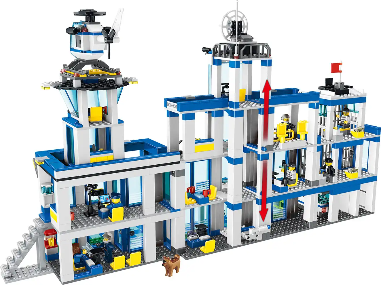 city action police station