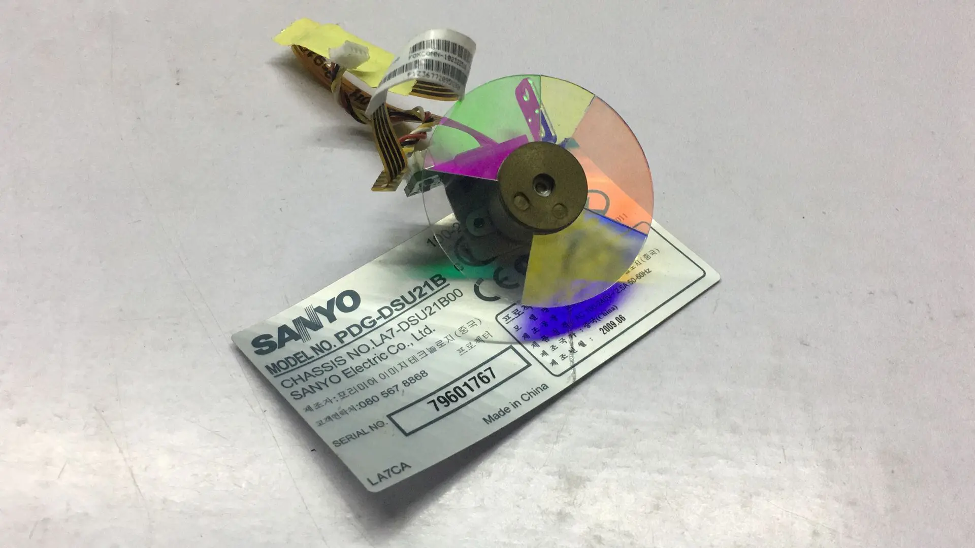 Проектор дихроичного Цвета колеса для SANYO PDG-DSU21B ST128388 4 сегментов