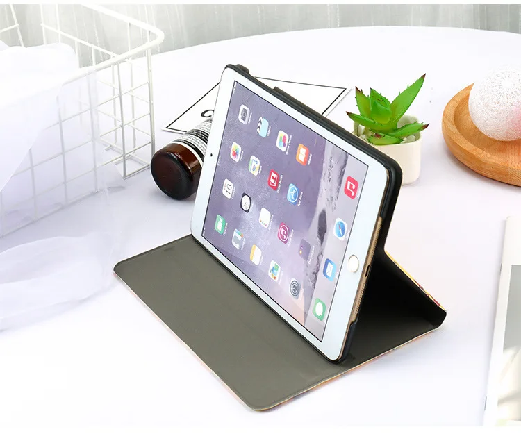 Автоматический будильник смарт-чехол с подставкой для Планшеты ipad Mini1 на возраст 2, 3, 4, 5, ipad air 2 3 pro 10,5 Мультфильм защитный чехол для ipad 2, 3, 4 18 9,7