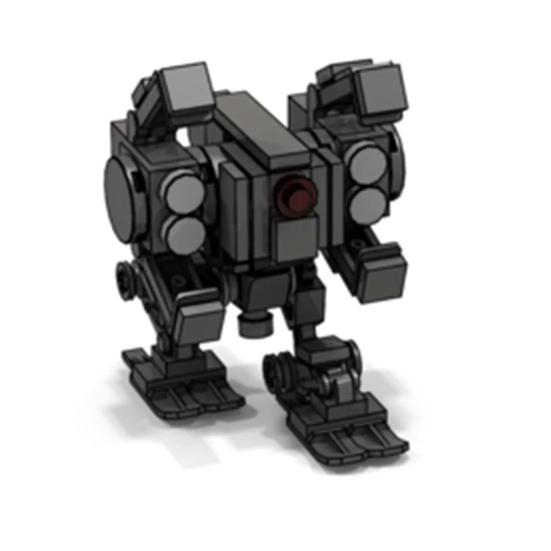 Высокое качество 8set STEM MOC Diy мини-модель Mecha маленькие частицы строительные блоки обучающая игрушка набор-темно-серый