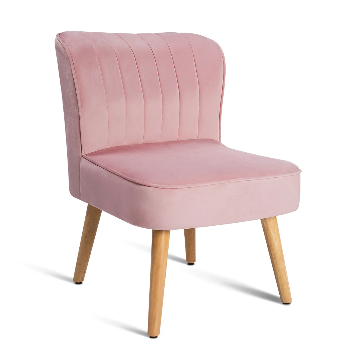 Роскошный мягкий розовый бархатный стул для гостиной, балкона, спальни, маленькой квартиры, одноместный диван, мебель для спальни, 62x48x76 см