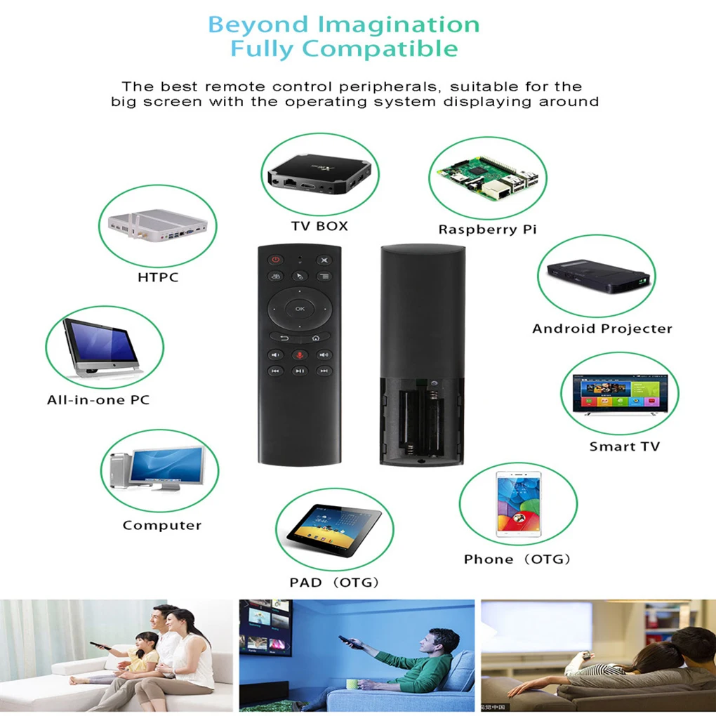 G20 G20S 2,4 ГГц беспроводной пульт дистанционного управления компьютерный проектор tv Box Smart tv HTPC ноутбук пульт дистанционного управления