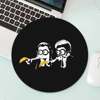 

22X22cm Minions Round Mouse Pad Gamer Non-Skid Small Size Gaming Mousepad Rubber Fashion Office Mause Mice Mat