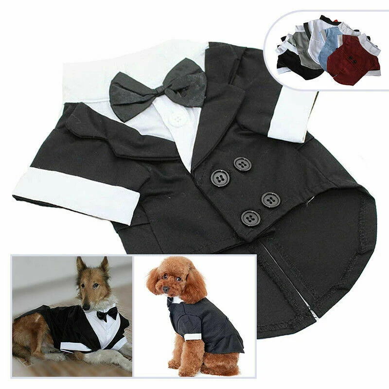 Костюм для собак, одежда, смокинг, дышащая Мода для свадебной вечеринки J99Store