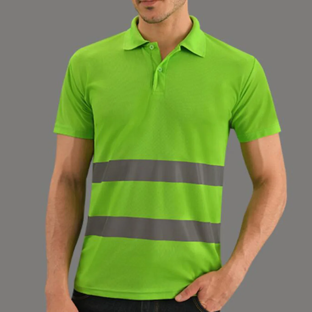 Hi Vis T Shirt Reflective Safety Short Sleeve HIGH Visibility
