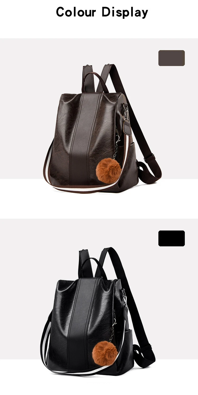 New Korean Multi-carry Mode Functional Soft Leather Bag