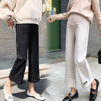

Autumn Winter High Quality Maternity Pants Large Size Casual Loose Trousers For Pregnant Women 2020 New Arrival Pregnancy Pants