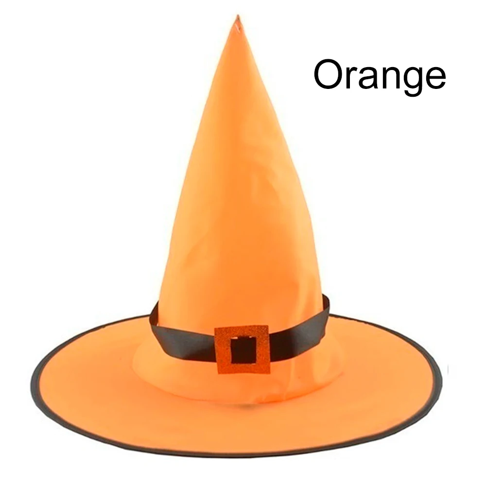 Glowing orange Елочные аксессуары, Рождественский цветной светодиодный светильник для Хэллоуина, украшение в виде шляпы ведьмы, светящаяся шляпа, модная Праздничная Подвеска для сада - Цвет: Glowing orange