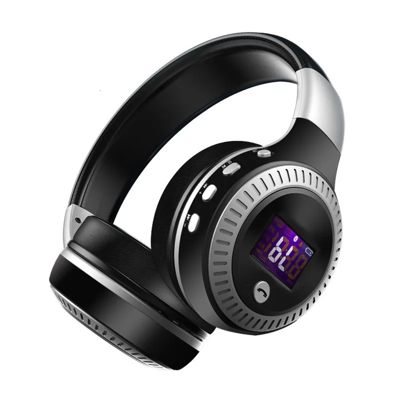 Наушники звуконепроницаемые Bluetooth FM RadioBass стерео беспроводные с микрофоном