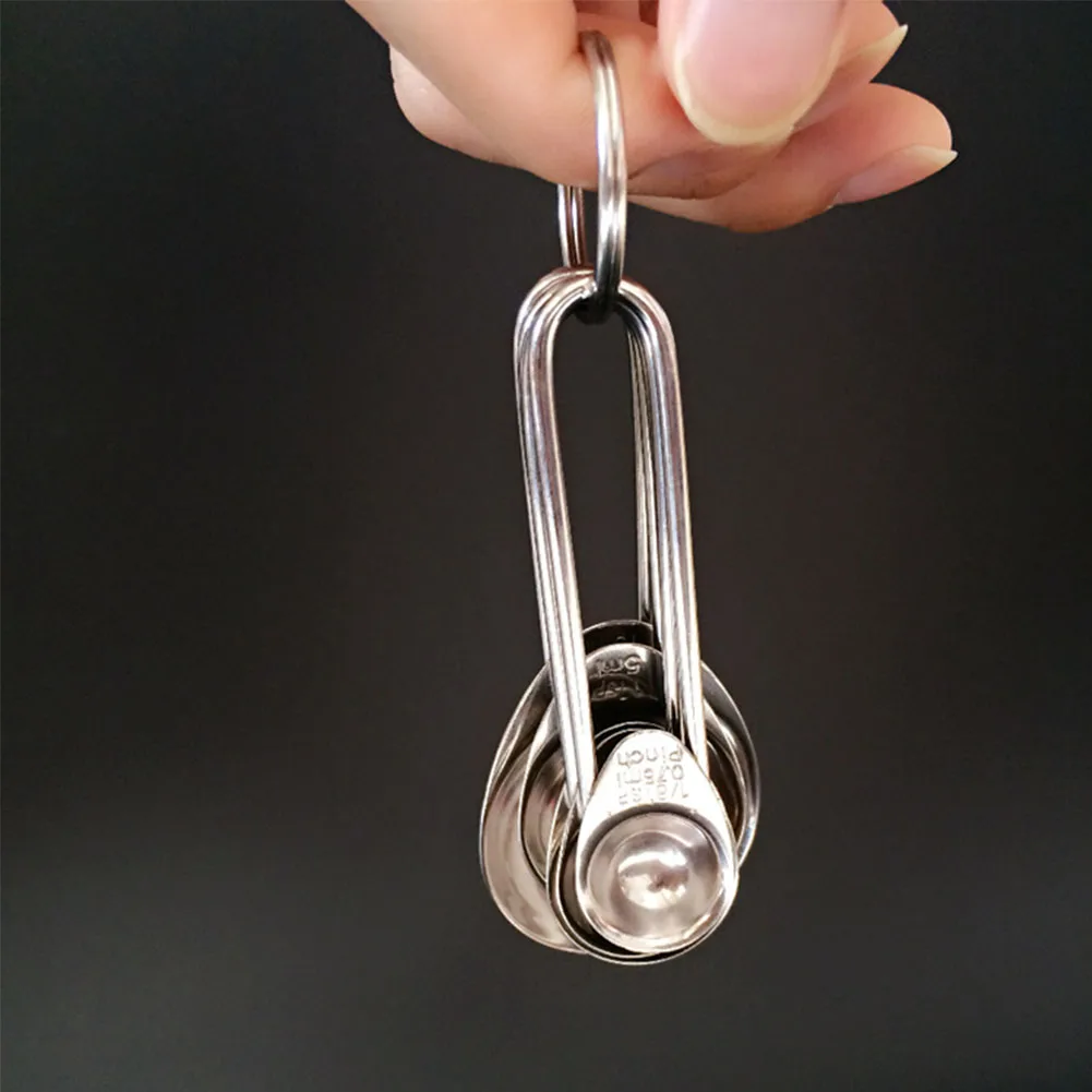 5Pcs Measuring Spoons Accesories Teaspoon Stainless Steel Baking Cooking Salt Set Sugar Coffee Kitchen Tool Bakeware