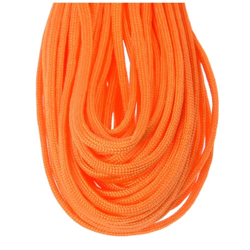 2Pcs 100Ft 7 Strand 550 Survival Bushcraft Паракорд парашютный шнур Тип III-желтый с оранжевым
