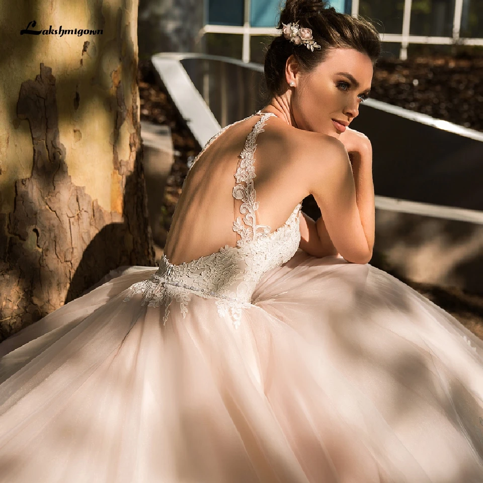 Lakshmigown Princess нежно-розовый тюль свадебное платье 2020 свадебные сексуальные платья