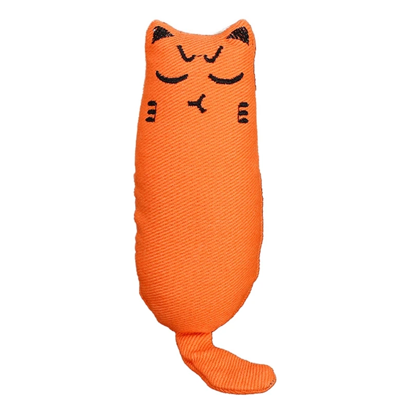 OR Кошка шлифовальная кошачья мята игрушки смешной интерактивный плюшевый Кот игрушка питомец котенок жевательная игрушка когти палец укус кошка мята для кошек зубы игрушки - Цвет: OR