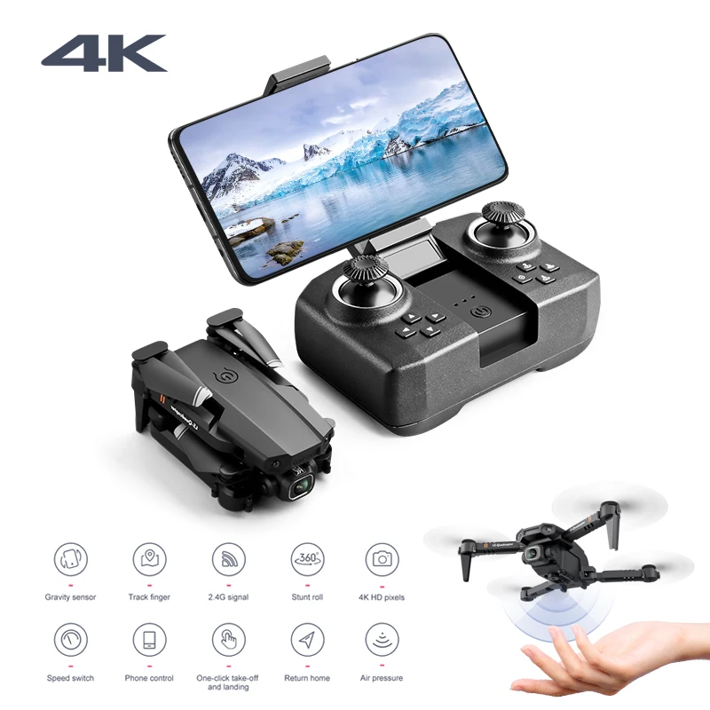 2021 Новинка XT6 мини Дрон 4K профессиональная камера Wi-Fi Fpv давление воздуха