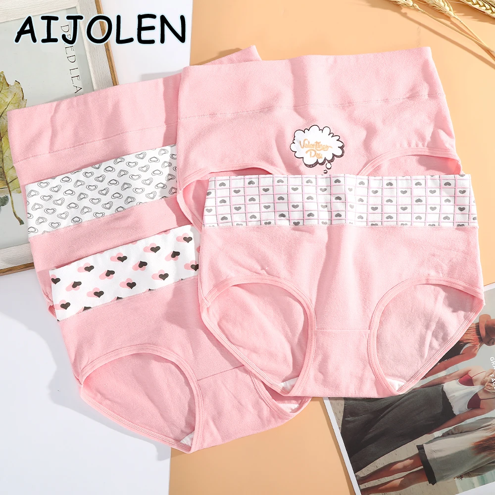 AIJOLEN Calzoncillos rosas para mujer, ropa moldeadora de Abdomen de cintura alta, lindas|Bragas para mujer| - AliExpress