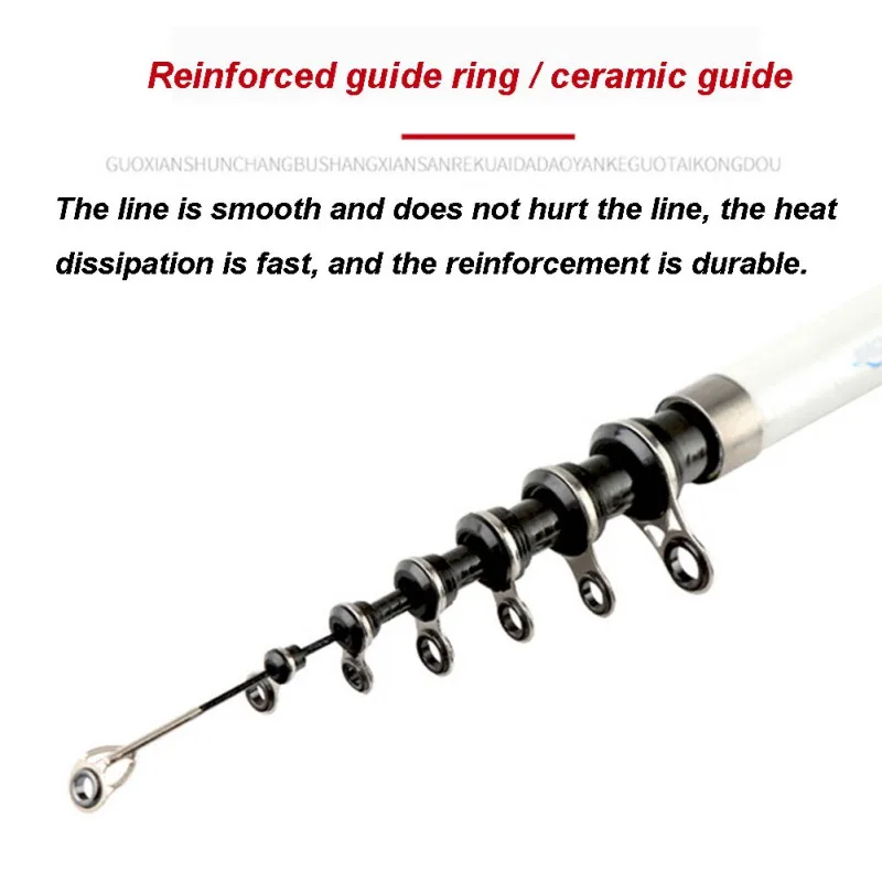 1,8 м, 2,1 м, 2,4 м, 2,7 м, 3,0 м, 3,6 м, телескопическая удочка, портативная спиннинговая Удочка из углеродного волокна, литая удочка, Эва ручка