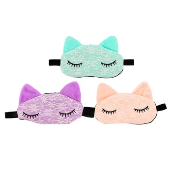 

1 Pcs Cartoon Sleep Eyemask Natural Sleeping Eye Mask Cover Shade Eye Patch Women Men Soft Portable Blindfold Travel Eyepatch