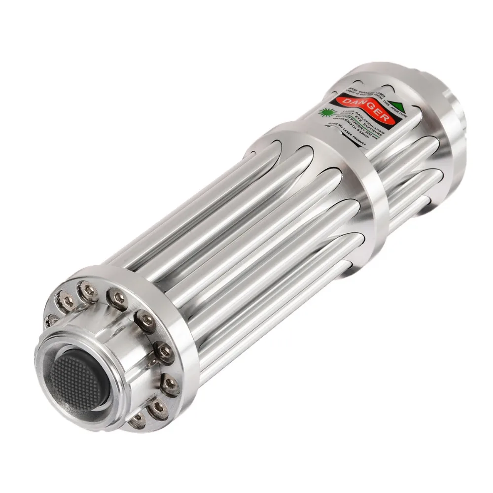 Silver 532nm Green Laser Pointer 20 Miles Green Laser Pointer Pen Lazer Zoomable Beam Light Focus Adjustable 0.5MW 532nm Gifts