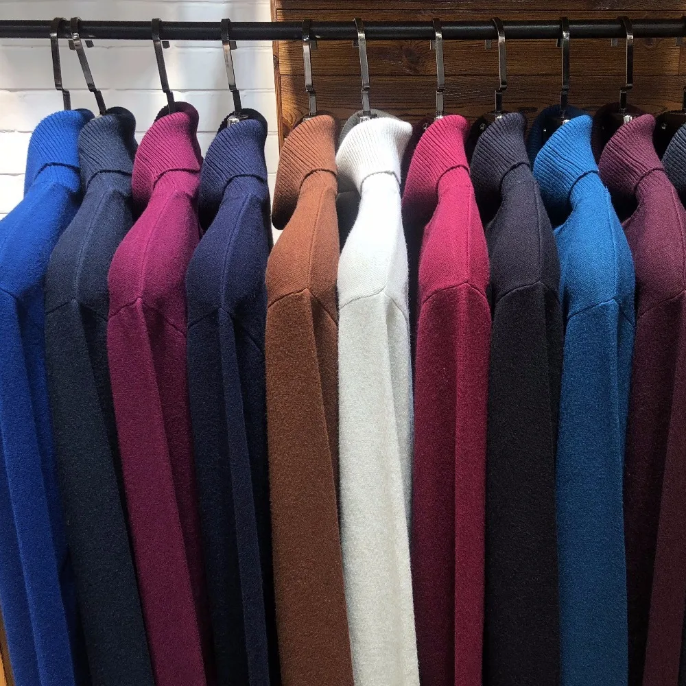 Best Price 8 Colors Winter Men's Turtleneck Sweater 2019 New Fashion Casual Thick Warm High Quality Pullover Ribbed Sweater Brand Clothes
