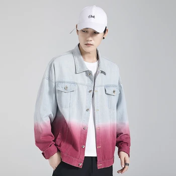 

New 2019 Denim Jacket Fashion Jeans Jackets Slim Fit Casual Streetwear High Quality Men Jean Clothes