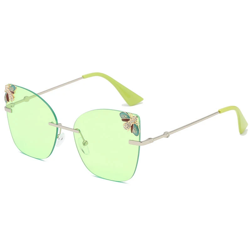Горячие SHEN NUO S серии роскошные женские кошачий глаз женские модные очки wayfare розовые цветные очки ray bann Oculos De Sol - Цвет линз: Зеленый