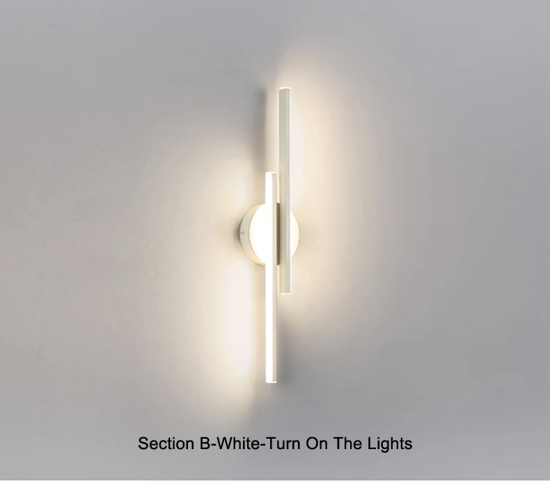 wall lights for living room Modern Led Wall Lamps Living Room Bedroom Bedside Lamp Nordic Creative Stair Corridor Wall Sconce Lighting Indoor LED Fixtures wall light with switch