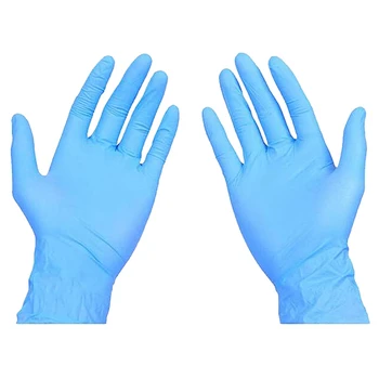 

Nitrile Exam Gloves, Disposable Nitrile Gloves Powder Free, Non-Sterile, Gloves Box of 100