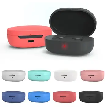 

Bluetooth Headset Cover Protective Case Anti-shock Silicone Cover For Xiaomi Redmi Airdots TWS Bluetooth Earphone Accessories