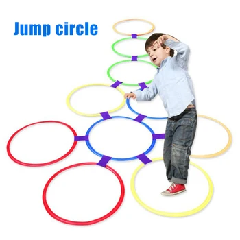 

Hopscotch Ring Game Connectors Multi-Colored Play Set for Home Outdoor Children Kids M09