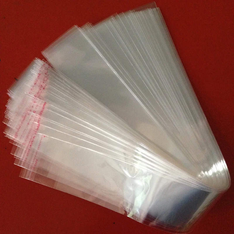 100 pcs Transparent OPP Poly Pack Bag With Hang Hole Self Adhesive Plastic Storage Brand PKQ | Дом и сад