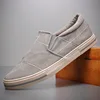 Mens Canvas Shoes New Men Casual Slip On Wear-Resisting Flat Shoes Brand Coth shoes Fashion Driving Shoes 4