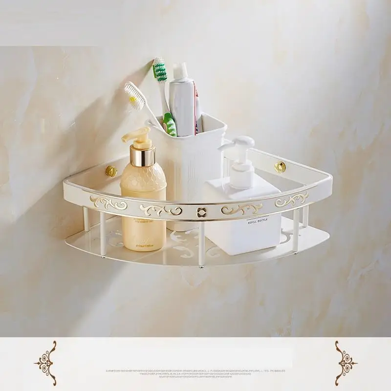 Шампунь Hoekplank Фен держатель Estante Mensole Meuble аксессуары полки Salle De Bain Banheiro полка для ванной комнаты - Цвет: Version C