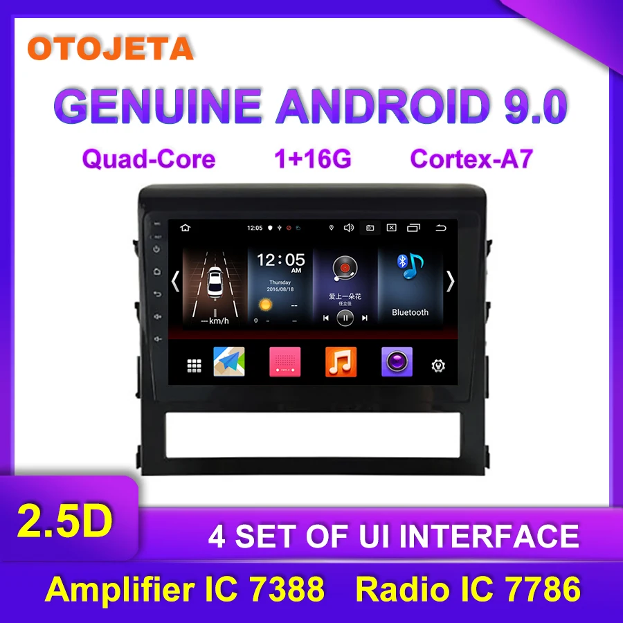 Завод прямых продаж OTOJETA Android 9,0 Автомобильный мультимедийный радио для Toyota Landcruiser Автомобильный видеорегистратор gps навигация