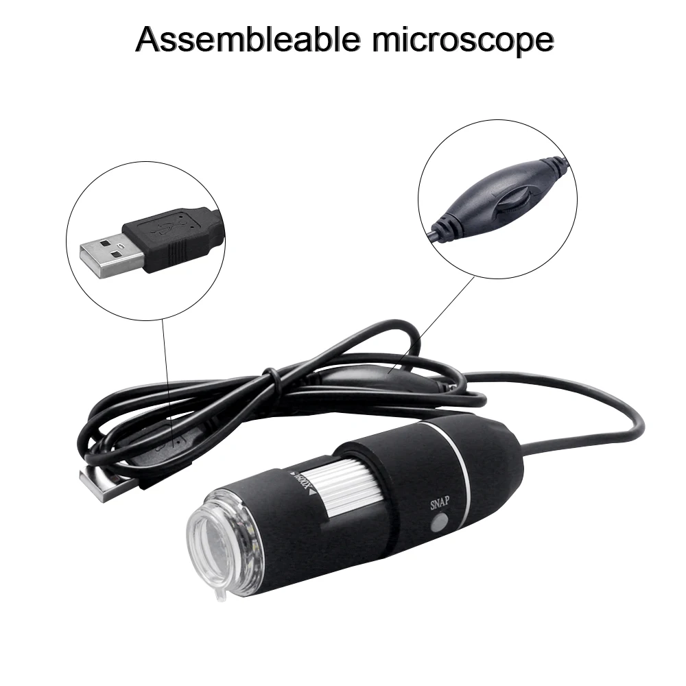 Мега пикселей 1600X профессиональный 8 светодиодный USB цифровой микроскоп электронный эндоскоп зум Камера Лупа