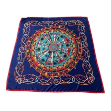 

New Arrival Scarf Women Luxury Silk Polyester шарф Large Twill Bandana женские платок на голову