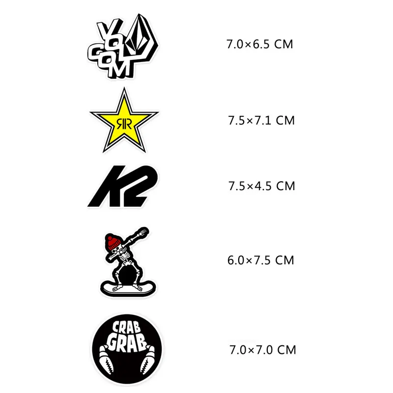 ITOMUFD Le Volcan Lot De 50 Autocollants En Vinyle Imperméable Pour