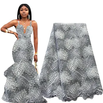 

Latest French Lace Fabrics Best Selling For Party&Wedding Dress African Embroidery Tulle Net Lace Fabric 2020 High Quality Lace