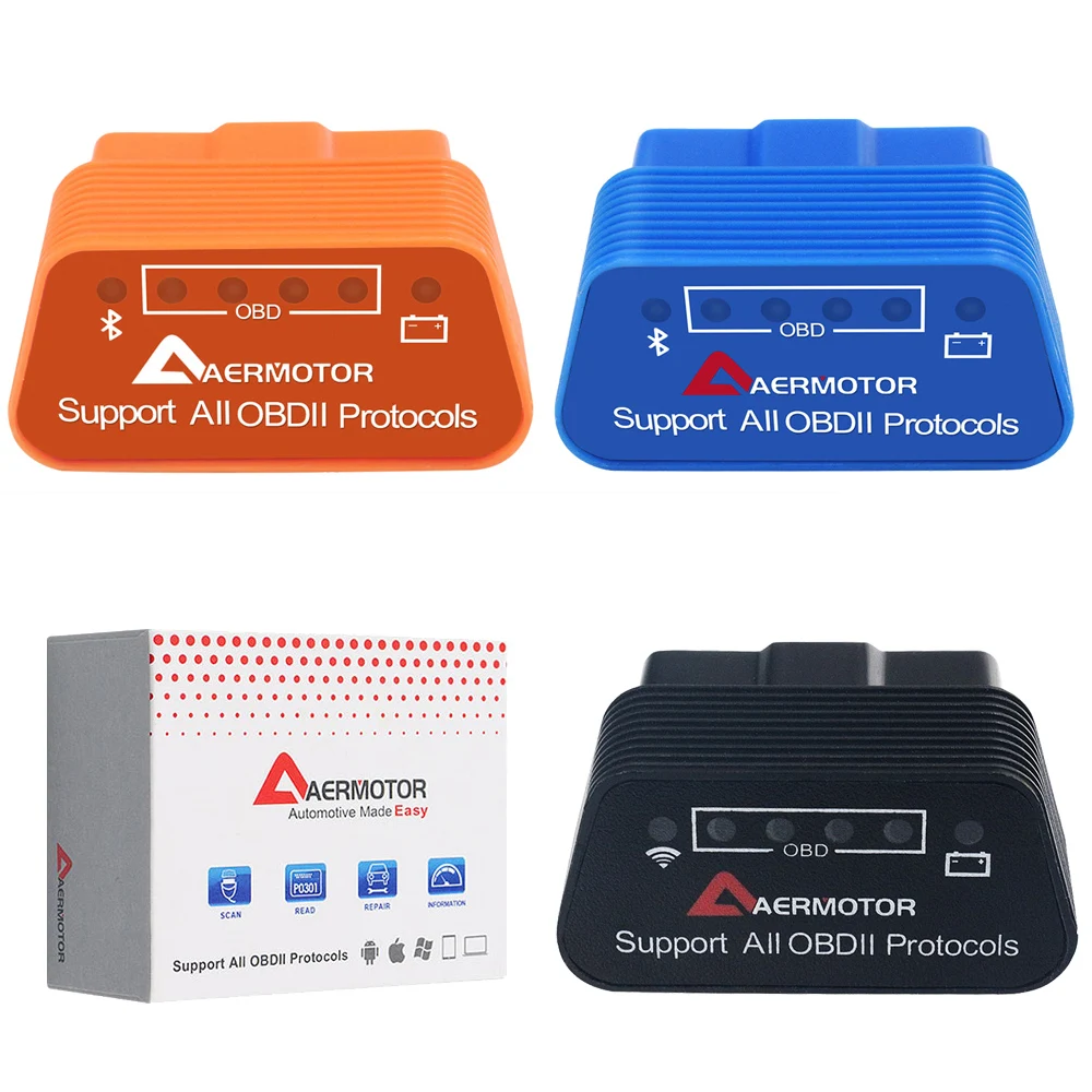 WIFI ELM327 Scanner Bluetooth Scanner For Volvo Audi BMW Subaru Mercedes Benz AMG Brabus Honda Ford Toyota Car Diagnostic Tools
