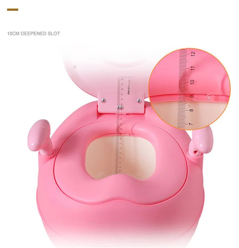 New Cute Pink Pig Page Kids WC XL Children's Toilet Upholstered Baby Girl's Toilet Cartoon Puppy Infant Bedpan Baby Boy's Urinal