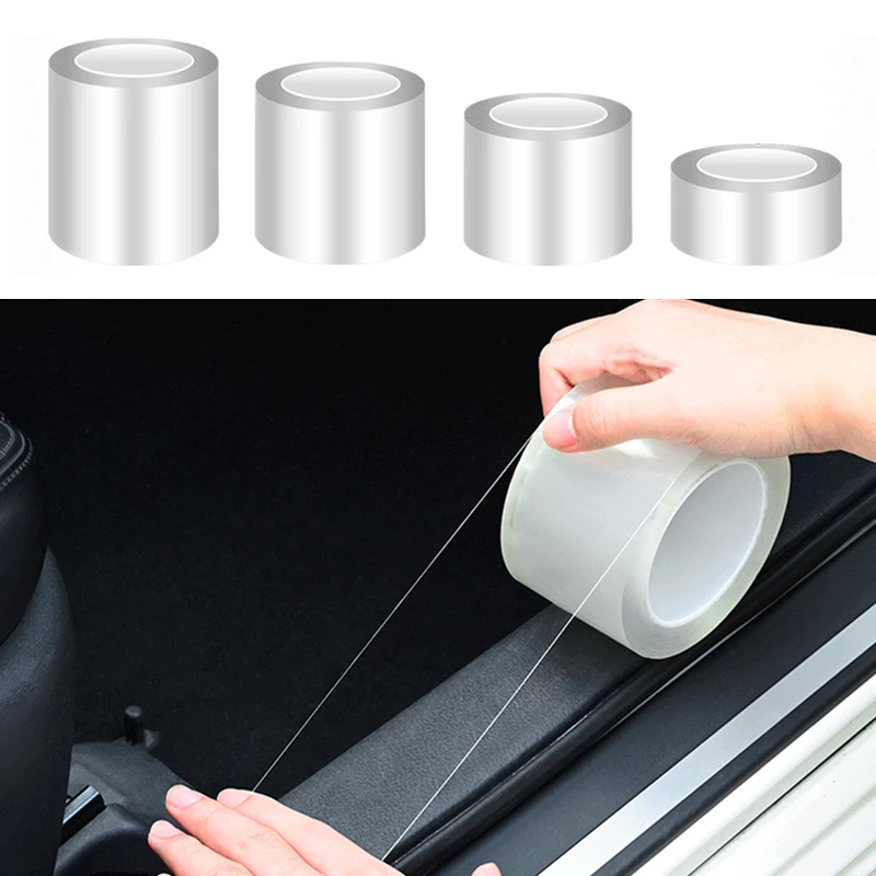 

3/5m Car Stickers Auto Interior Protector Film Door Edge Protective Glue Automobile Trunk Door Sill Car Body Vinyl Accessories