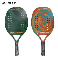 MENFLY Racket Beach Tennis Camewin with Cover Carbon Fiber EVA Foam Grip Beach Tennis Paddle Professional Excellent Drop Shot