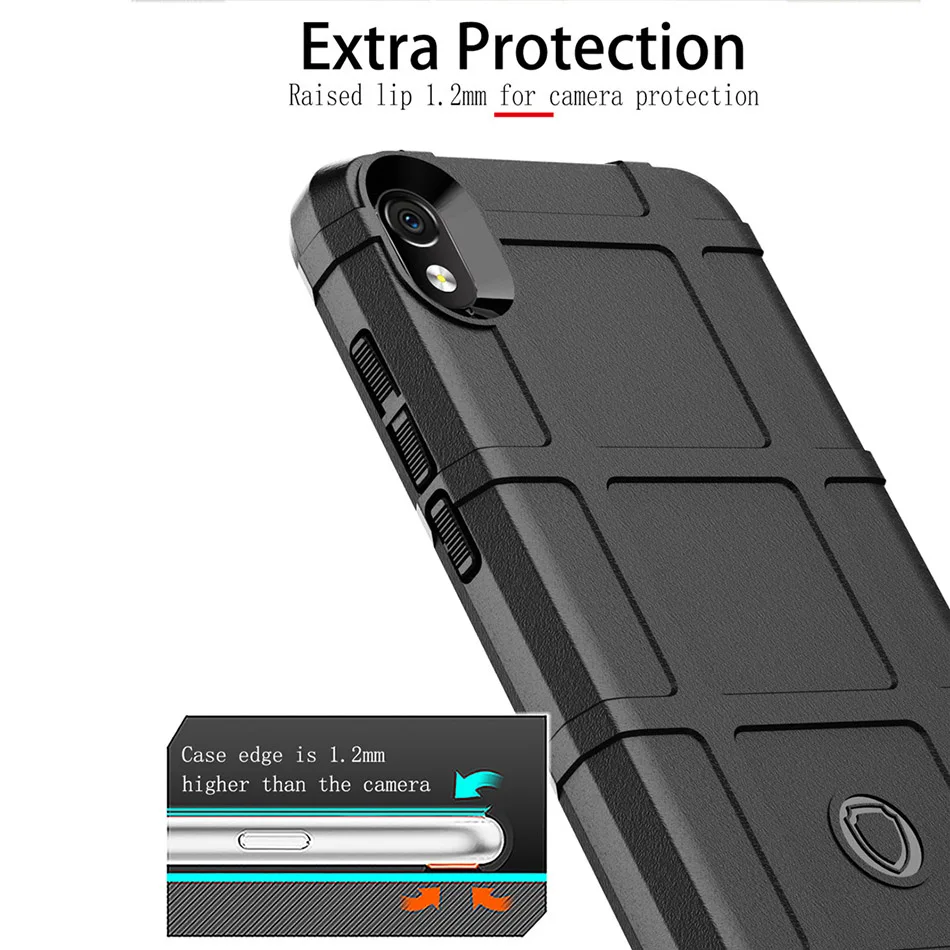 Защитный чехол для Xiaomi Redmi 7A, военная защита, прочная защита, силиконовый чехол для Xiaomi Redmi 7A
