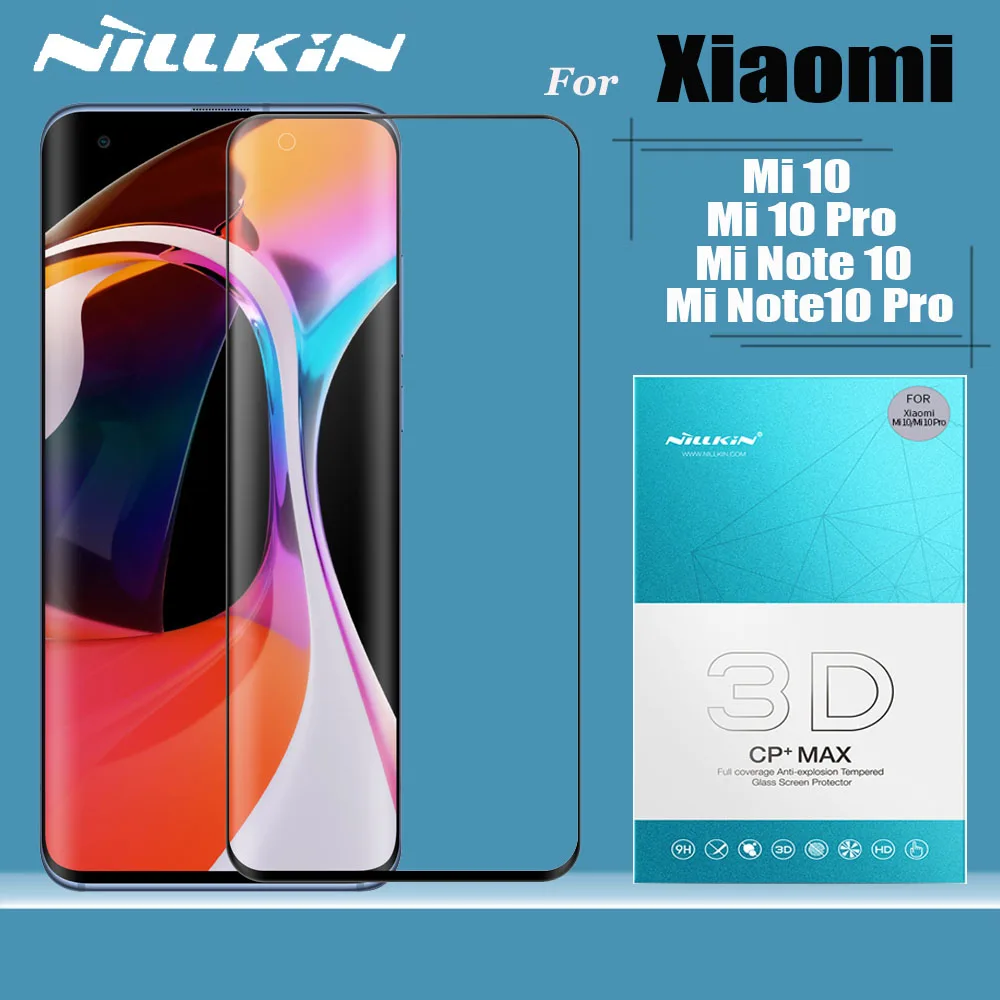 for Xiaomi Mi 11 10s 10 Pro Mi11 5G Tempered Glass Nillkin 3D Full Coverage Safety Glass Screen Protector for Xiaomi Mi Note 10