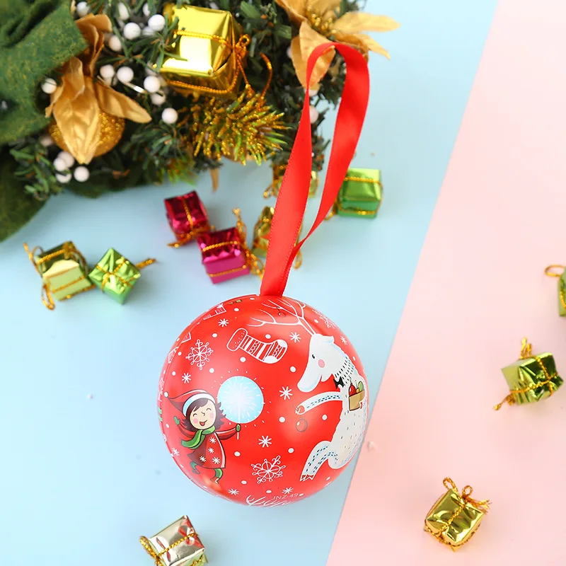 1 шт., железная Рождественская коробка для конфет, рождественские украшения, елочные шары, вечерние украшения для дома, подарок, праздничные вечерние принадлежности - Цвет: 5