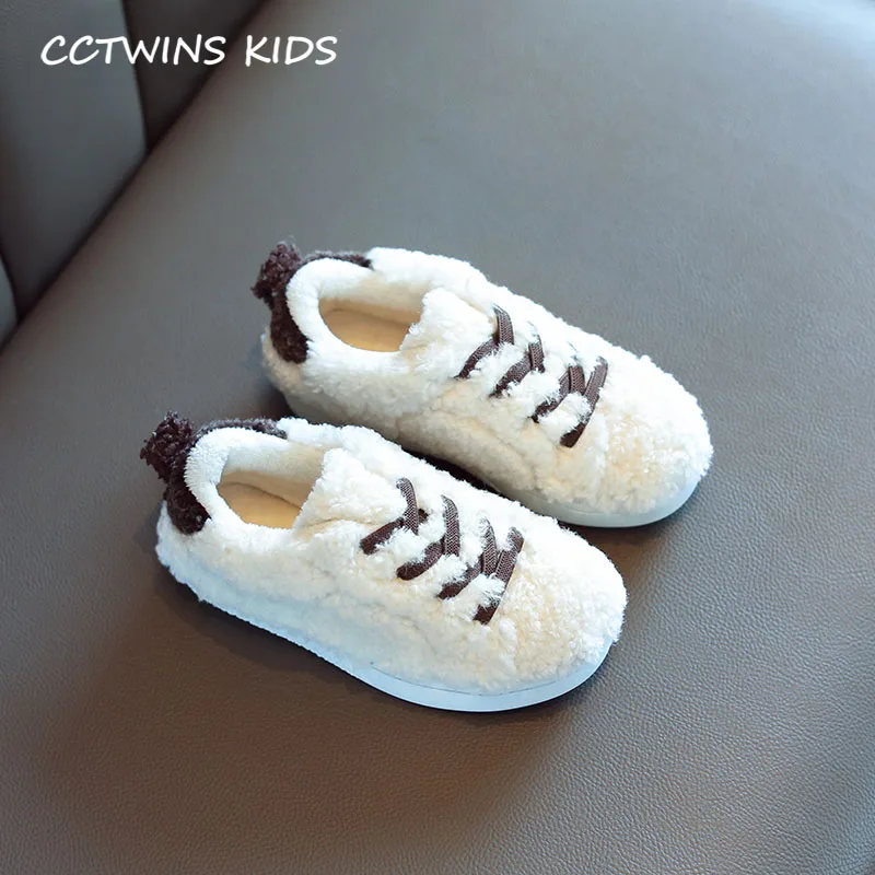 Thin Beige CCTWINS/детская обувь; коллекция года; Сезон Зима; Детские модные спортивные кроссовки; брендовая теплая обувь для маленьких девочек; повседневные кроссовки для мальчиков; Цвет Черный; FC2706 - Цвет: Thin Beige