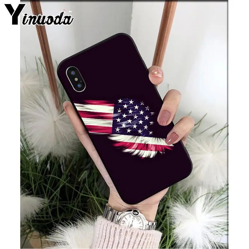A6 Yinuoda Американский США Флаг ТПУ Мягкий силиконовый чехол для телефона Apple iPhone 8 7 6 6S Plus X XS MAX 5 5S SE XR 11 11pro максимальный чехол - Цвет: A6