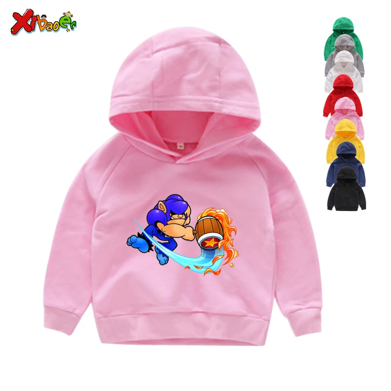 

Kirby Girl Hoodies Game Kids Sweatshirts Kirby Star Allies Characters Children Autumn Tops Boy Anime White Hoodies & Sweatshirts