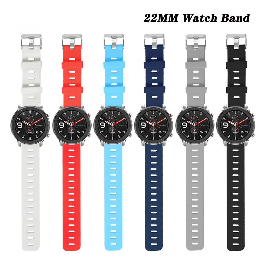 For-Amazfit-GTR-47mm-Strap-Silicone-Bracelet-Watchband-for-Xiaomi-Huami-Amazfit-Pace-Stratos-2-2S