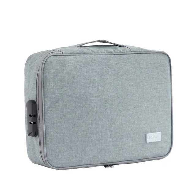 Document Storage Bag Extra Large Capacity Travel Zip Bags Cable Organizer Account Passport Storages Pouch For Important Items