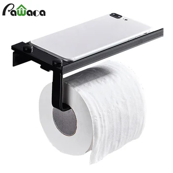 

Toilet Paper Rack Wall Mount Tissue Hanger Paper Towel Roll Holder Towel Accessory Self Adhesive for Bathroom Toilet Kitchen